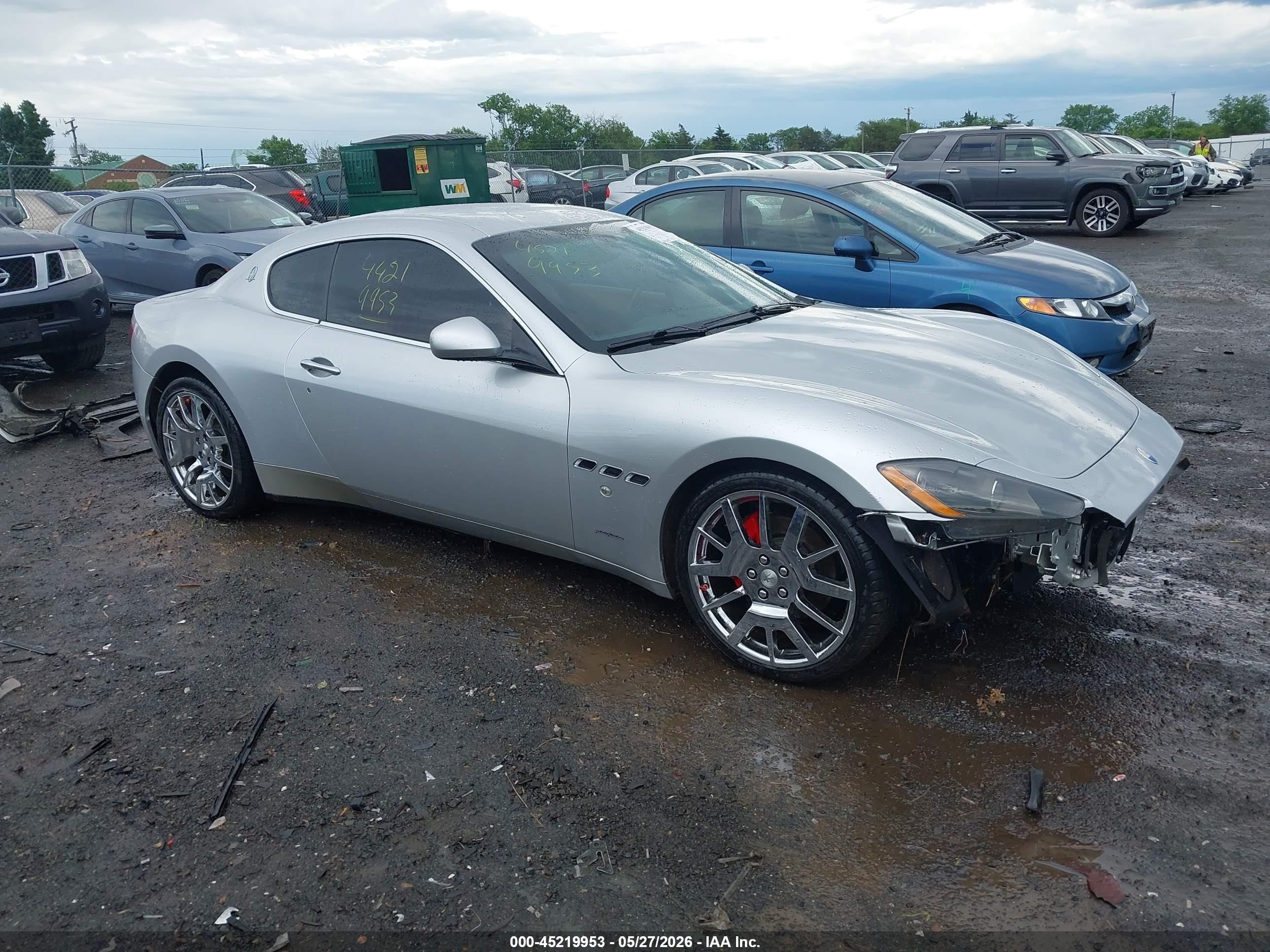 2008 Maserati Granturismo Silver vin: ZAMGJ45A680040286
