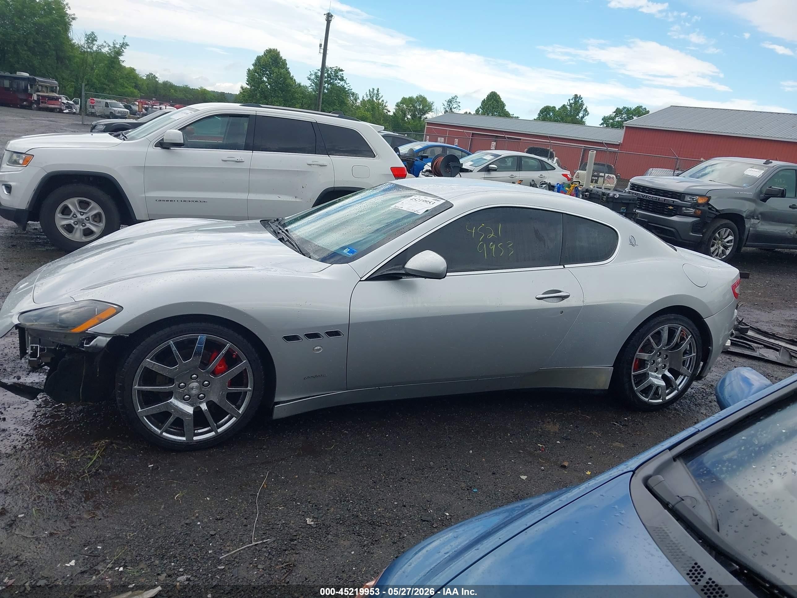 2008 Maserati Granturismo Silver vin: ZAMGJ45A680040286