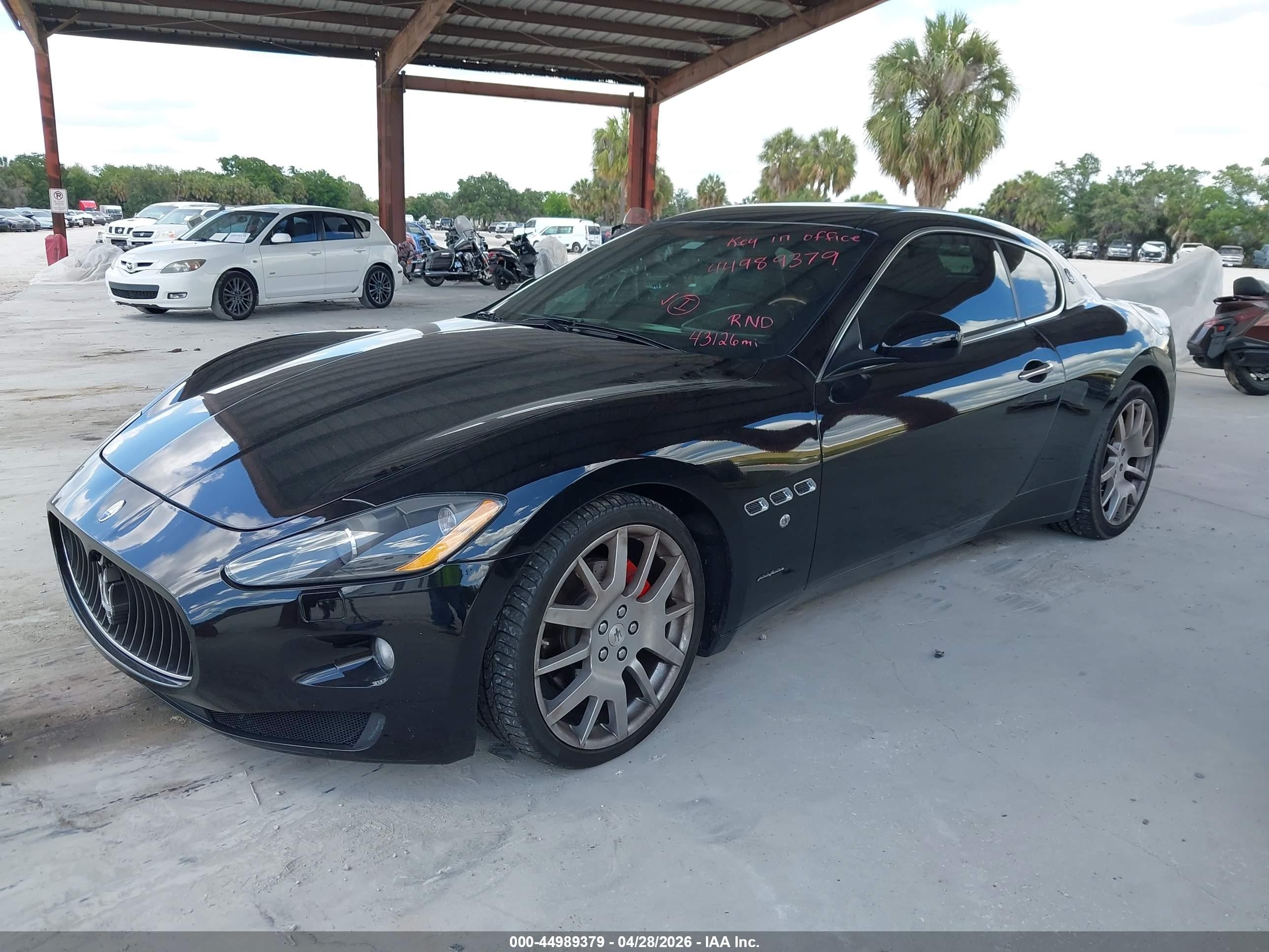 2008 Maserati Granturismo   Black vin: ZAMGJ45AX80034376