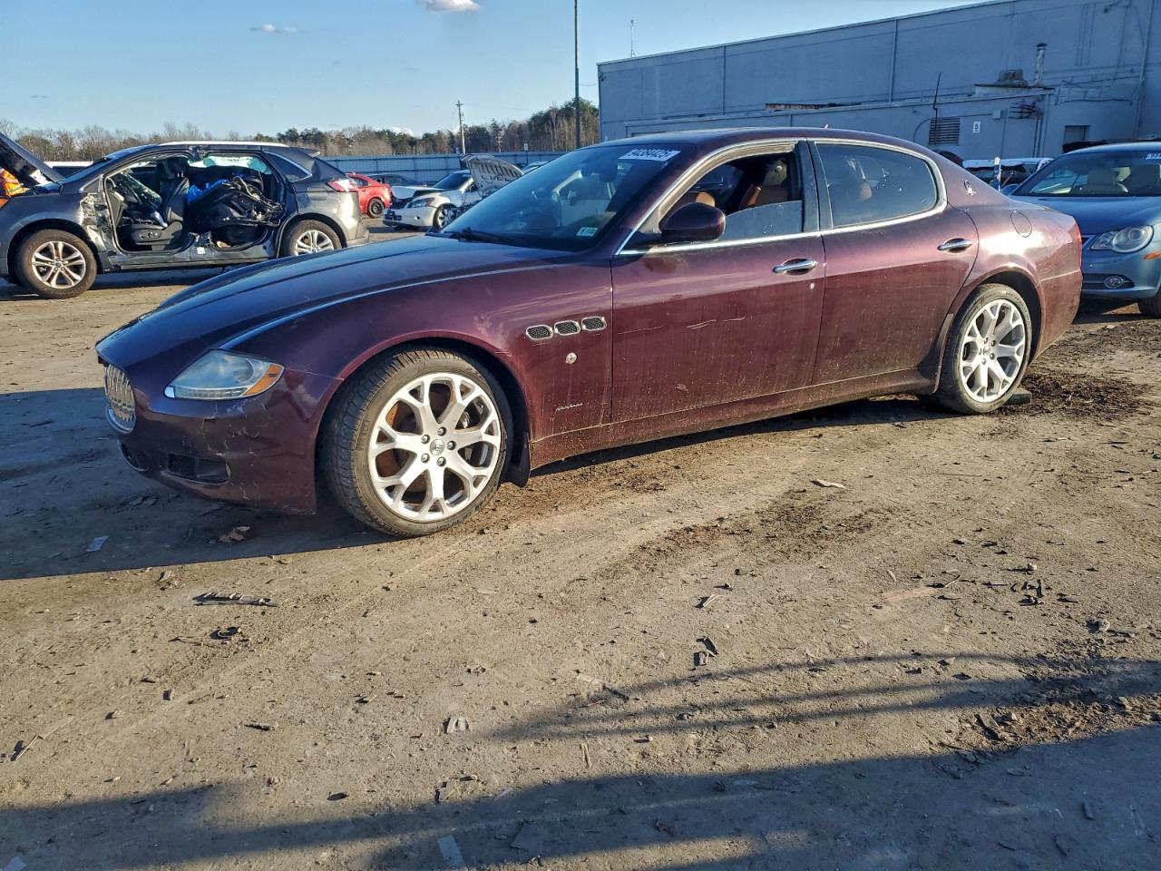 2009 Maserati Quattroporte S Burgundy vin: ZAMJK39A090045203