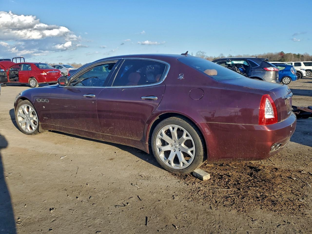 2009 Maserati Quattroporte S Burgundy vin: ZAMJK39A090045203