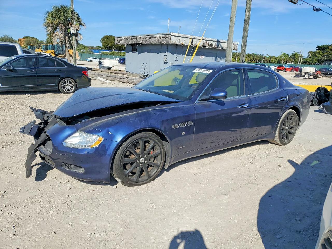 2009 Maserati Quattroporte S Blue vin: ZAMJK39A490045222
