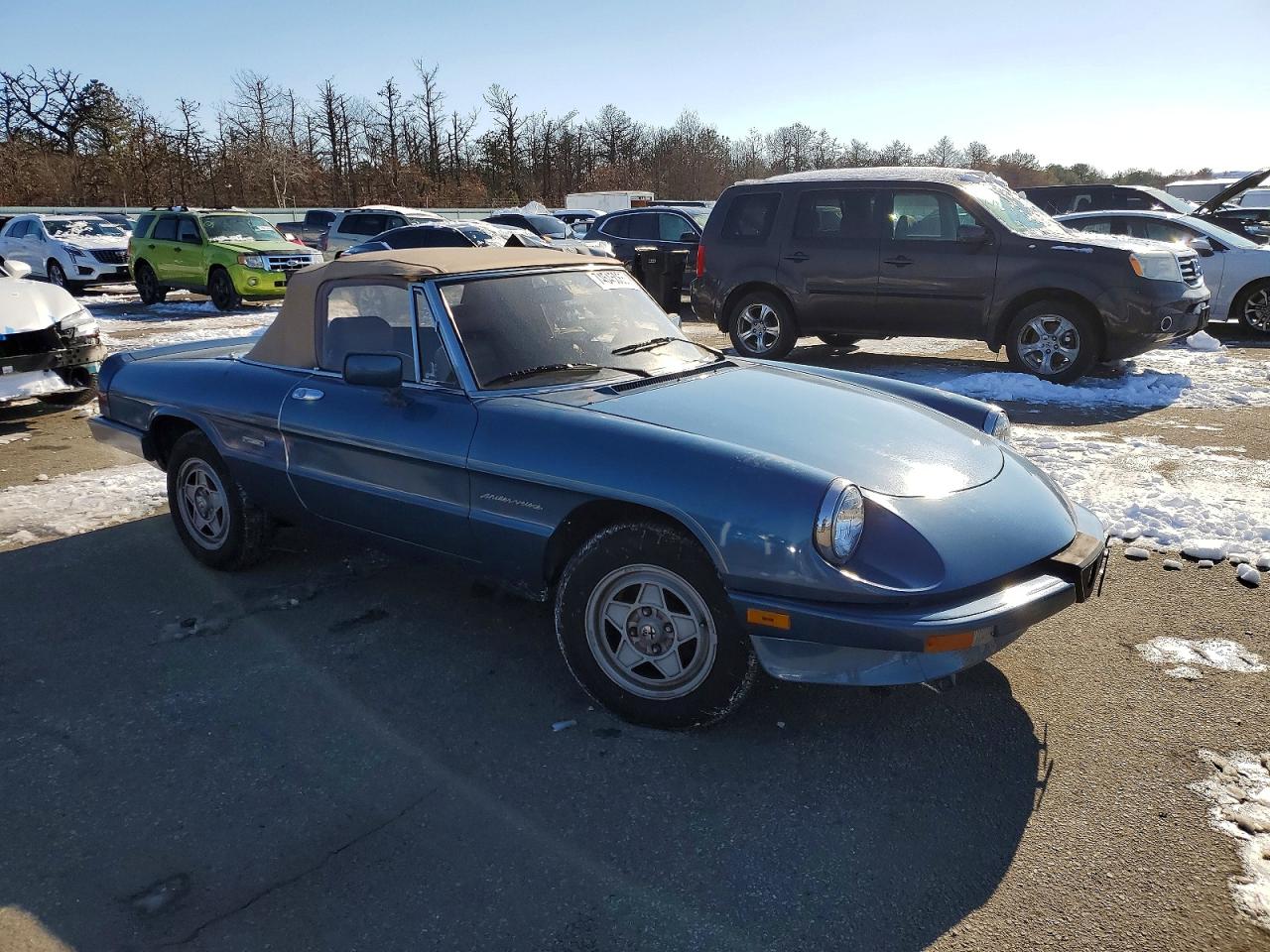 1986 Alfa Romeo Veloce 2000 Spider Blue vin: ZARBA5410G1037419
