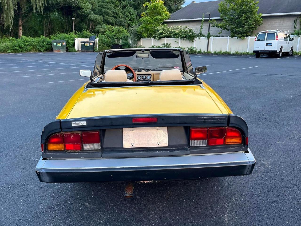 1983 Alfa Romeo Veloce 2000 Spider Yellow vin: ZARBA5419D1016838