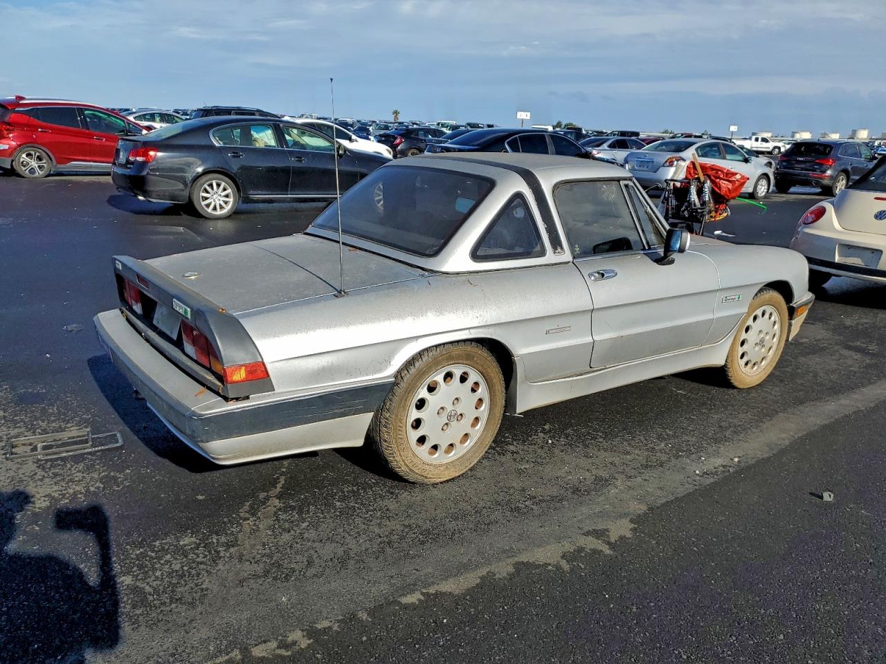 1989 Alfa Romeo Spider Quadrifoglio Серебряный vin: ZARBA5567K1064779