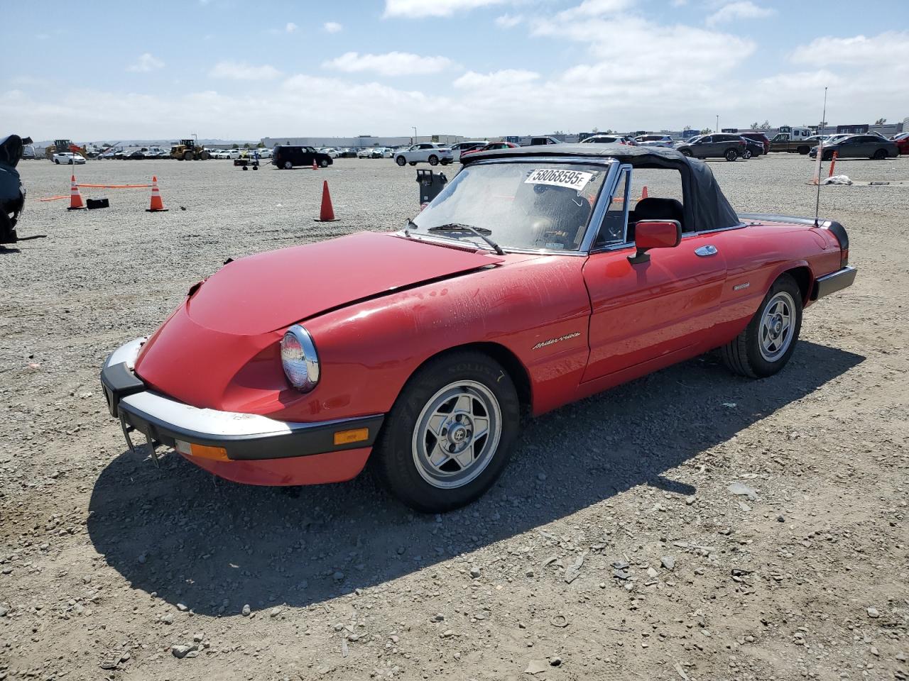 1987 Alfa Romeo Spider Veloce Red vin: ZARBA5584H1048064