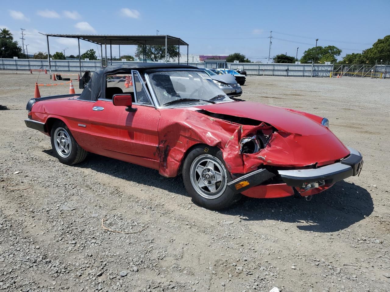 1987 Alfa Romeo Spider Veloce Red vin: ZARBA5584H1048064