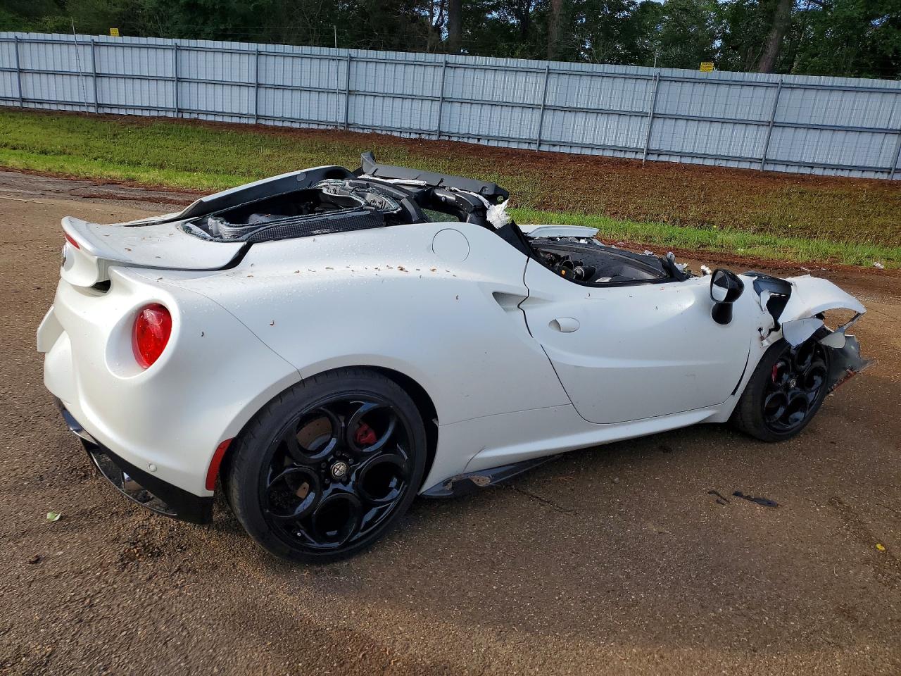 2015 Alfa Romeo 4c White vin: ZARBAAA42FM166394