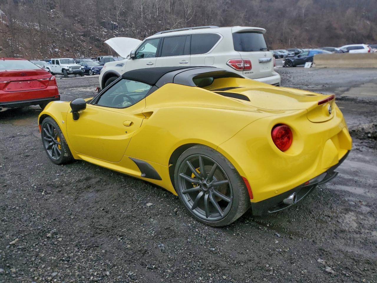 2015 Alfa Romeo 4c Spider Yellow vin: ZARBAAB49FM169436