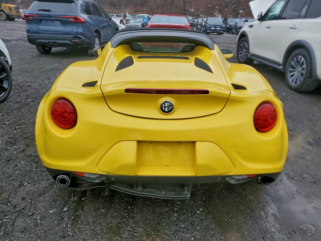 2015 Alfa Romeo 4c Spider Yellow vin: ZARBAAB49FM169436
