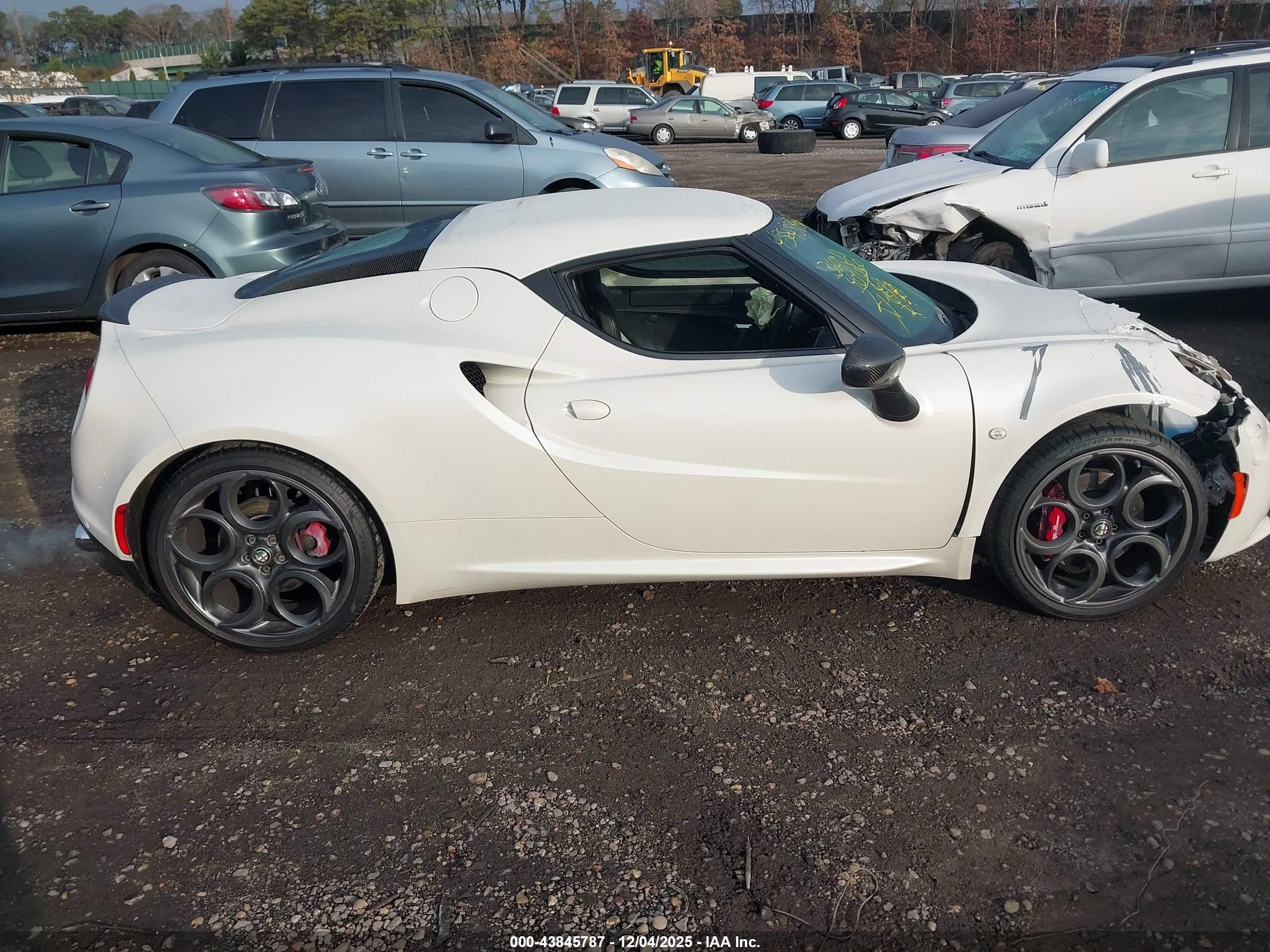 2015 Alfa Romeo 4c Launch Edition White vin: ZARBAAC43FM144806
