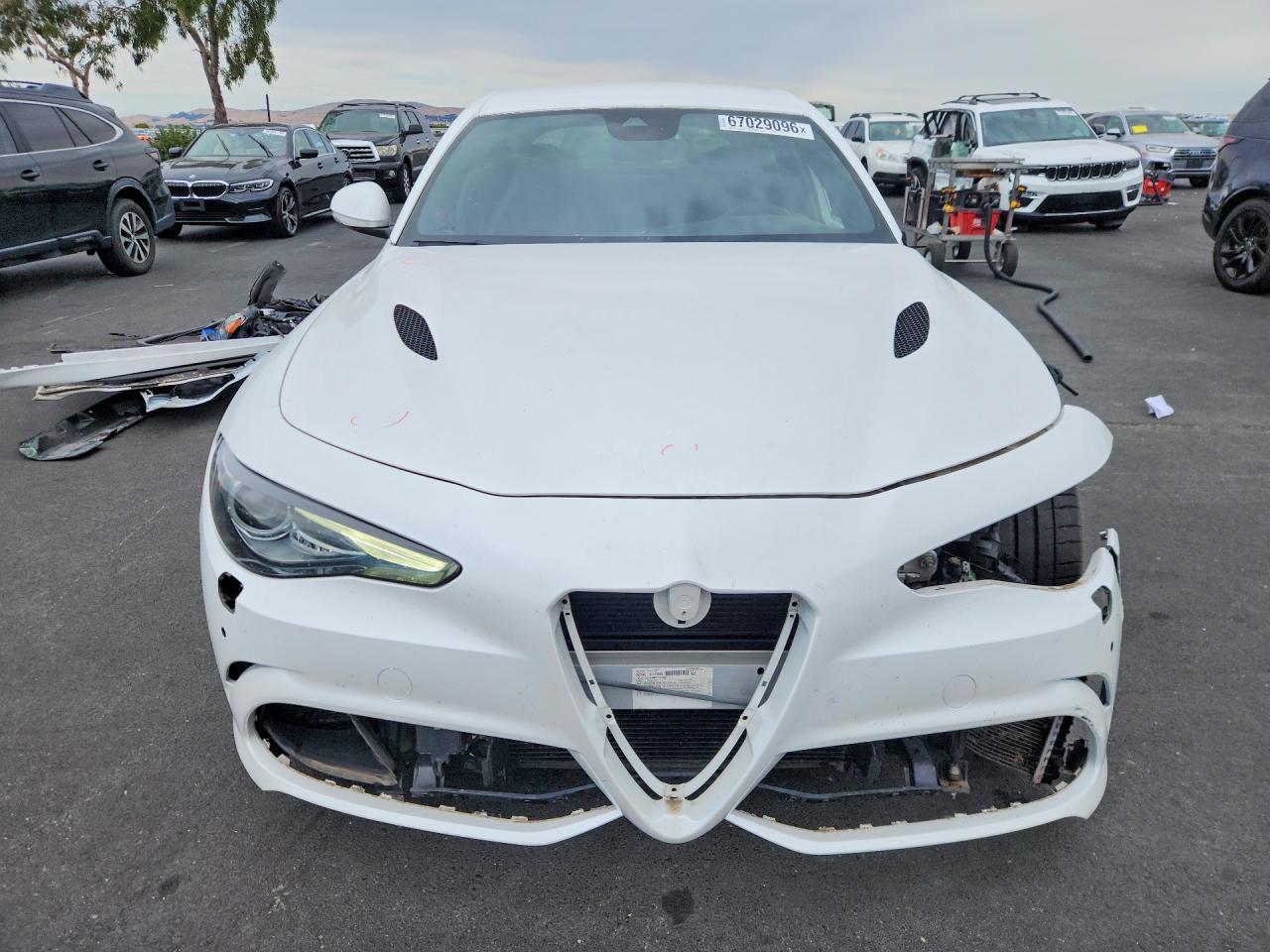 2018 Alfa Romeo Giulia Quadrifoglio White vin: ZARFAEAV2J7583572