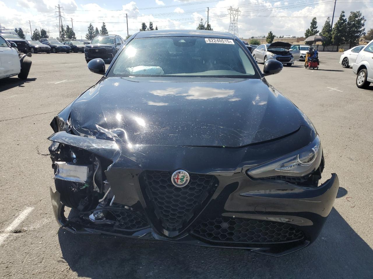 2020 Alfa Romeo Giulia Black vin: ZARFAMAN1L7636422