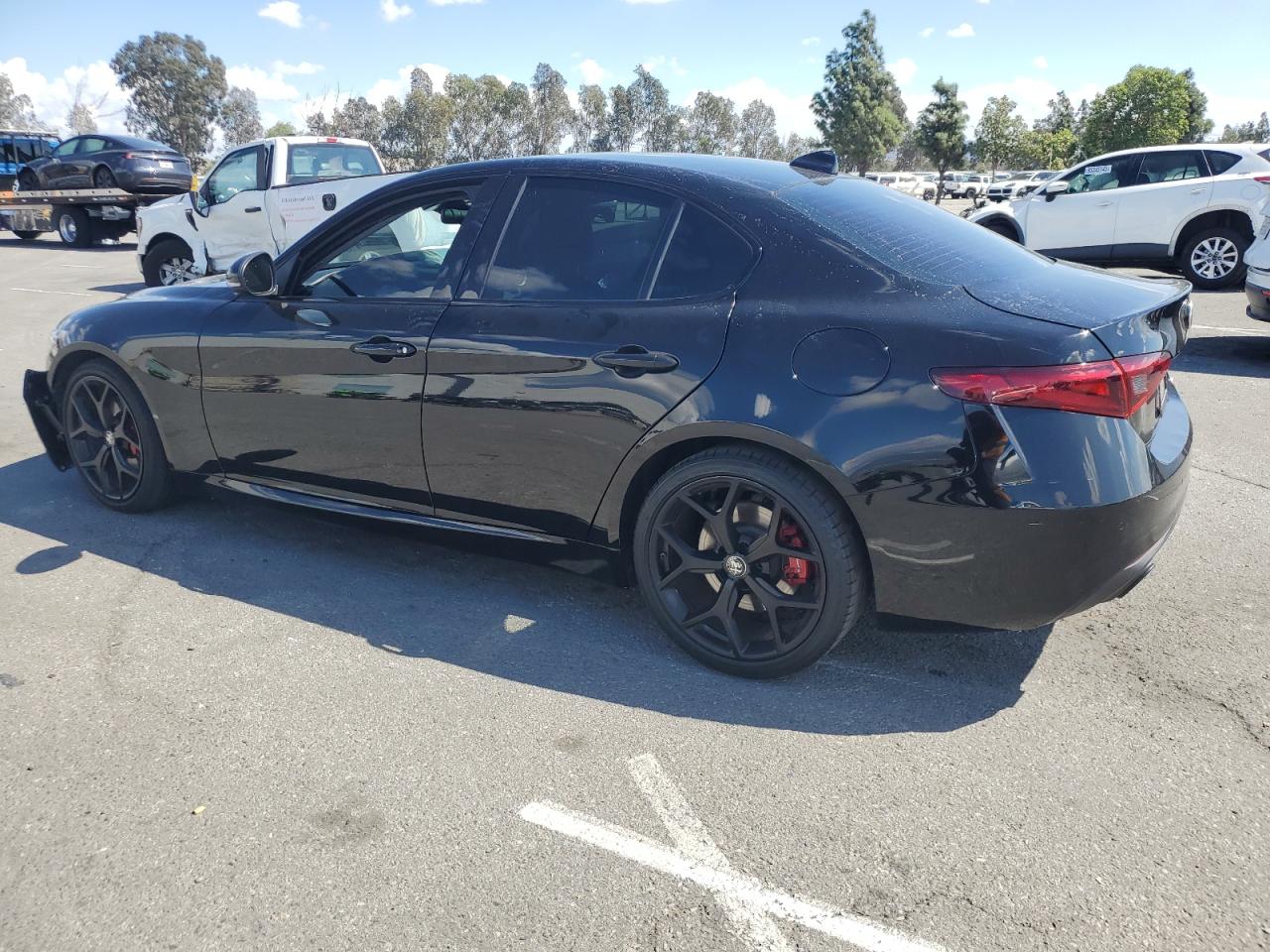 2020 Alfa Romeo Giulia Black vin: ZARFAMAN1L7636422