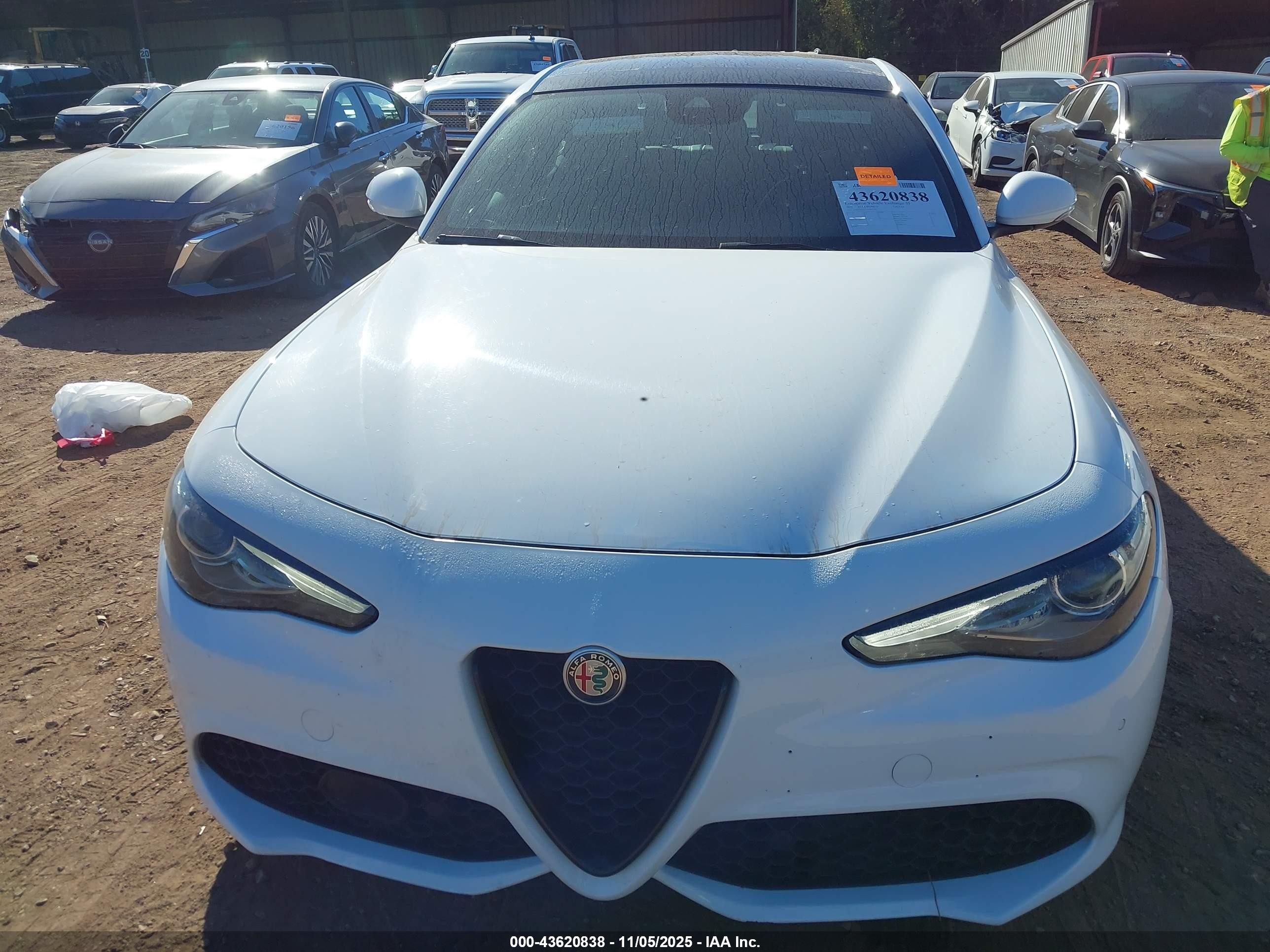 2023 Alfa Romeo Giulia Sprint Rwd White vin: ZARFAMAN1P7671791