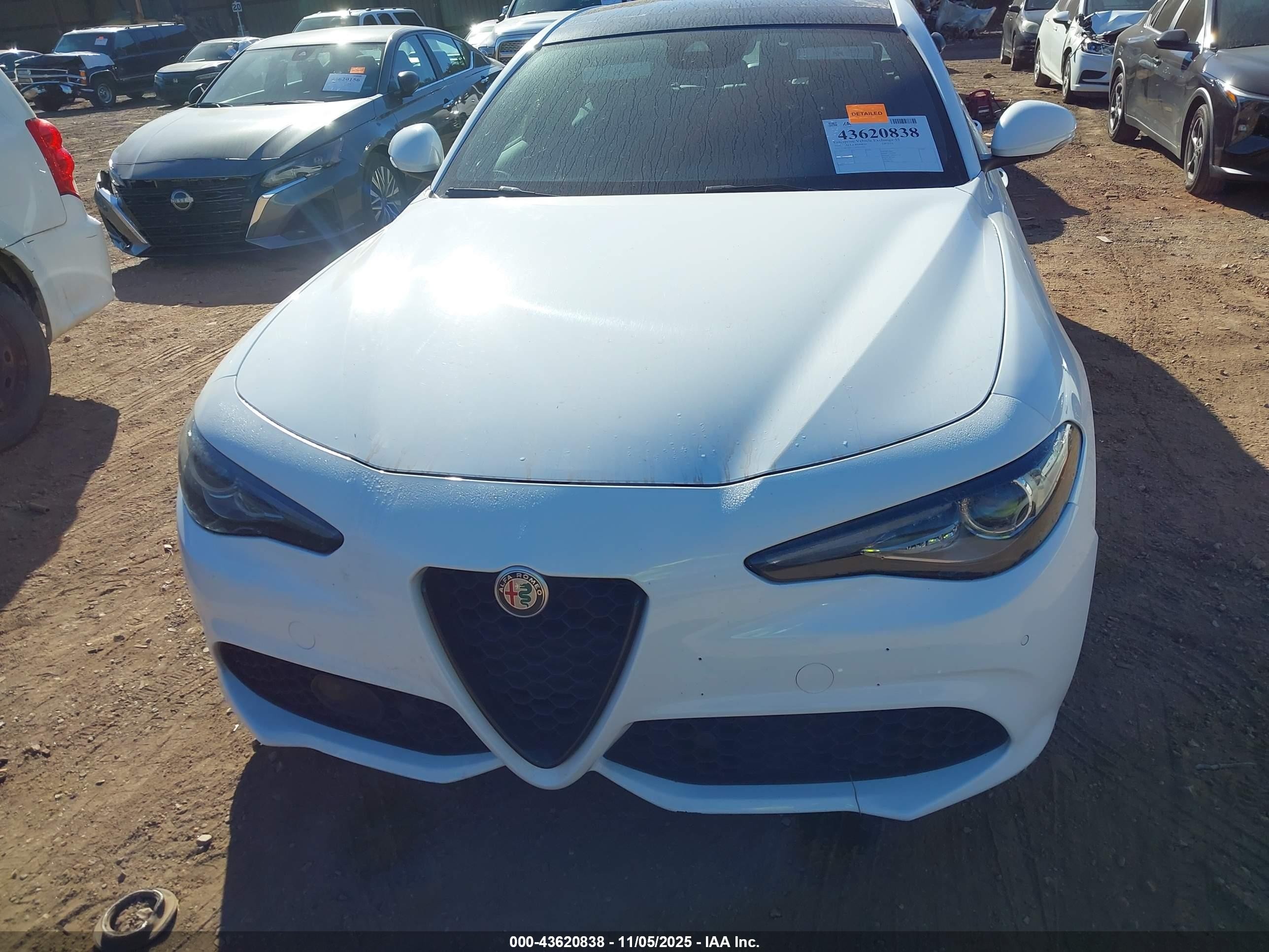 2023 Alfa Romeo Giulia Sprint Rwd White vin: ZARFAMAN1P7671791