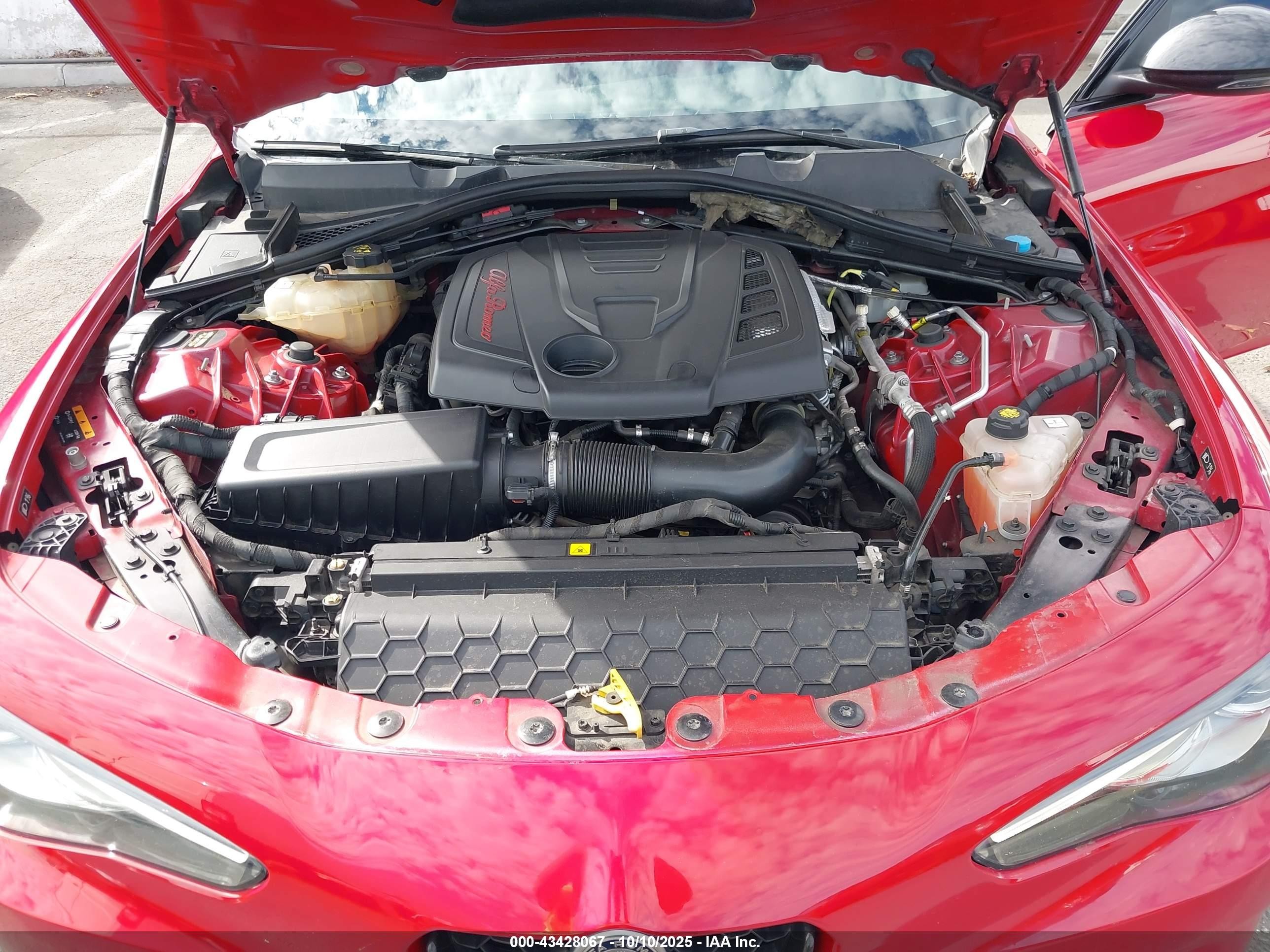 2020 Alfa Romeo Giulia Sport Rwd Red vin: ZARFAMAN9L7626852