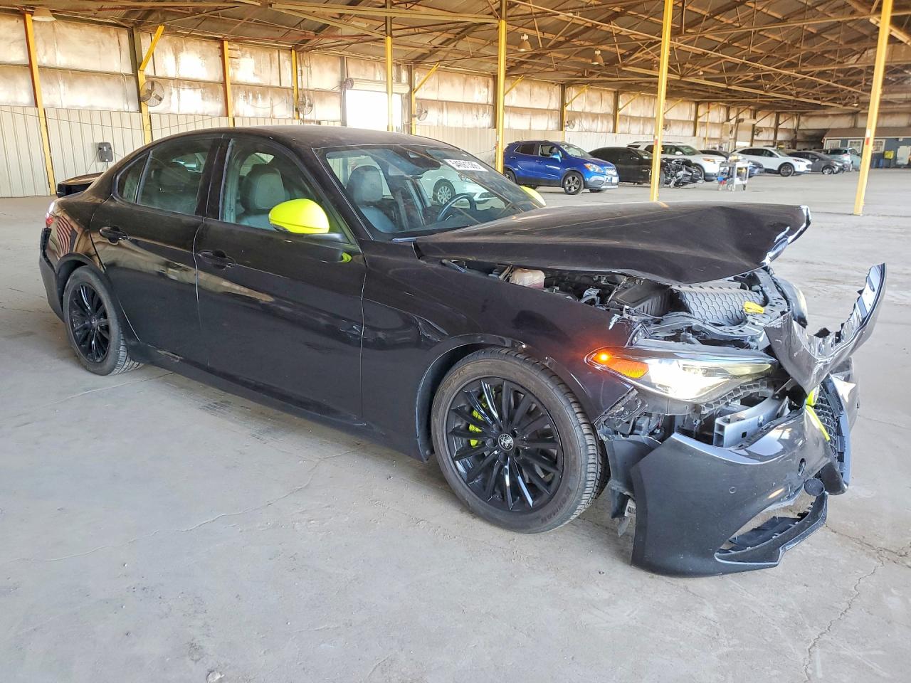 2022 Alfa Romeo Giulia Black vin: ZARFAMANXN7654100