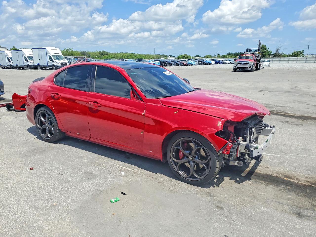 2020 Alfa Romeo Giulia Ti Red vin: ZARFAMBN7L7624290