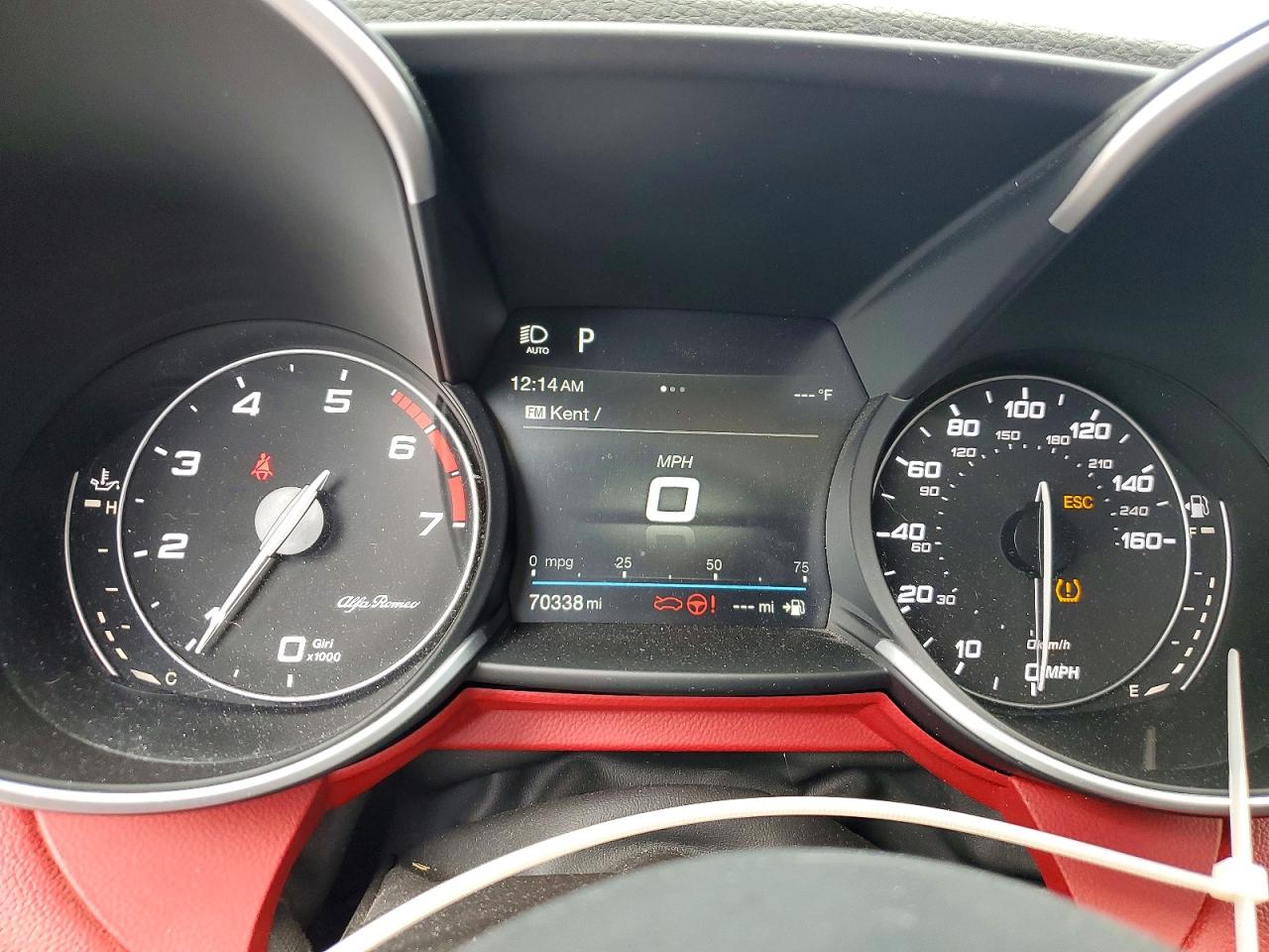 2019 Alfa Romeo Giulia Черный vin: ZARFANAN4K7610160