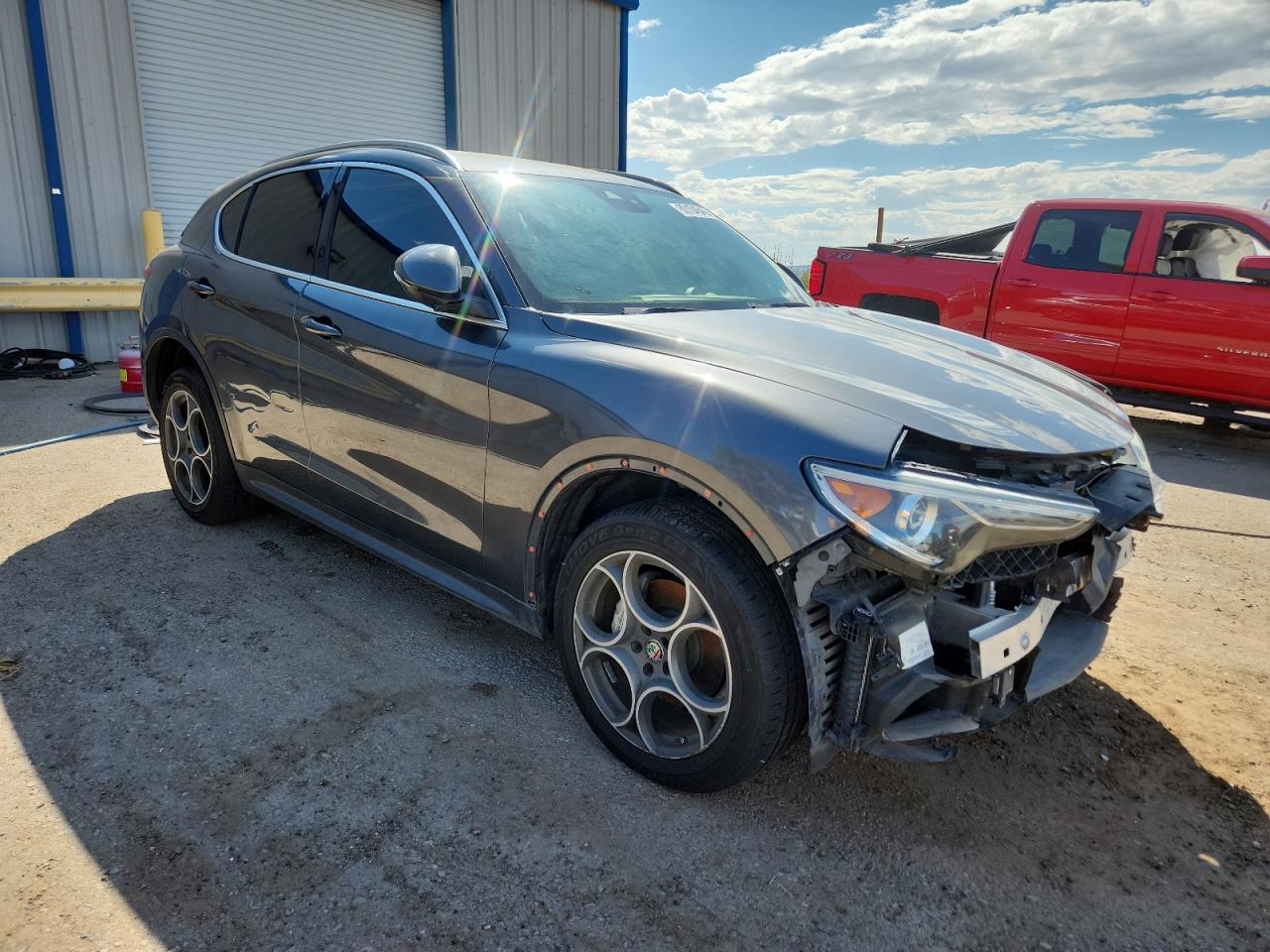 2018 Alfa Romeo Stelvio Угольный vin: ZASFAKAN3J7B74593