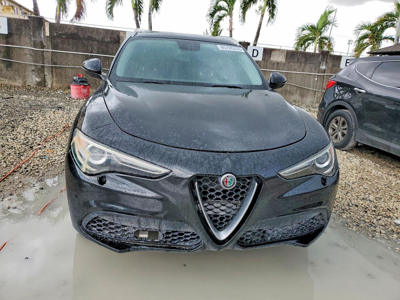 2018 Alfa Romeo Stelvio Black vin: ZASFAKAN7J7B87945
