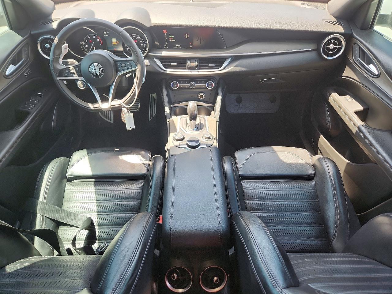 2018 Alfa Romeo Stelvio Ti Sport White vin: ZASFAKNNXJ7B90977