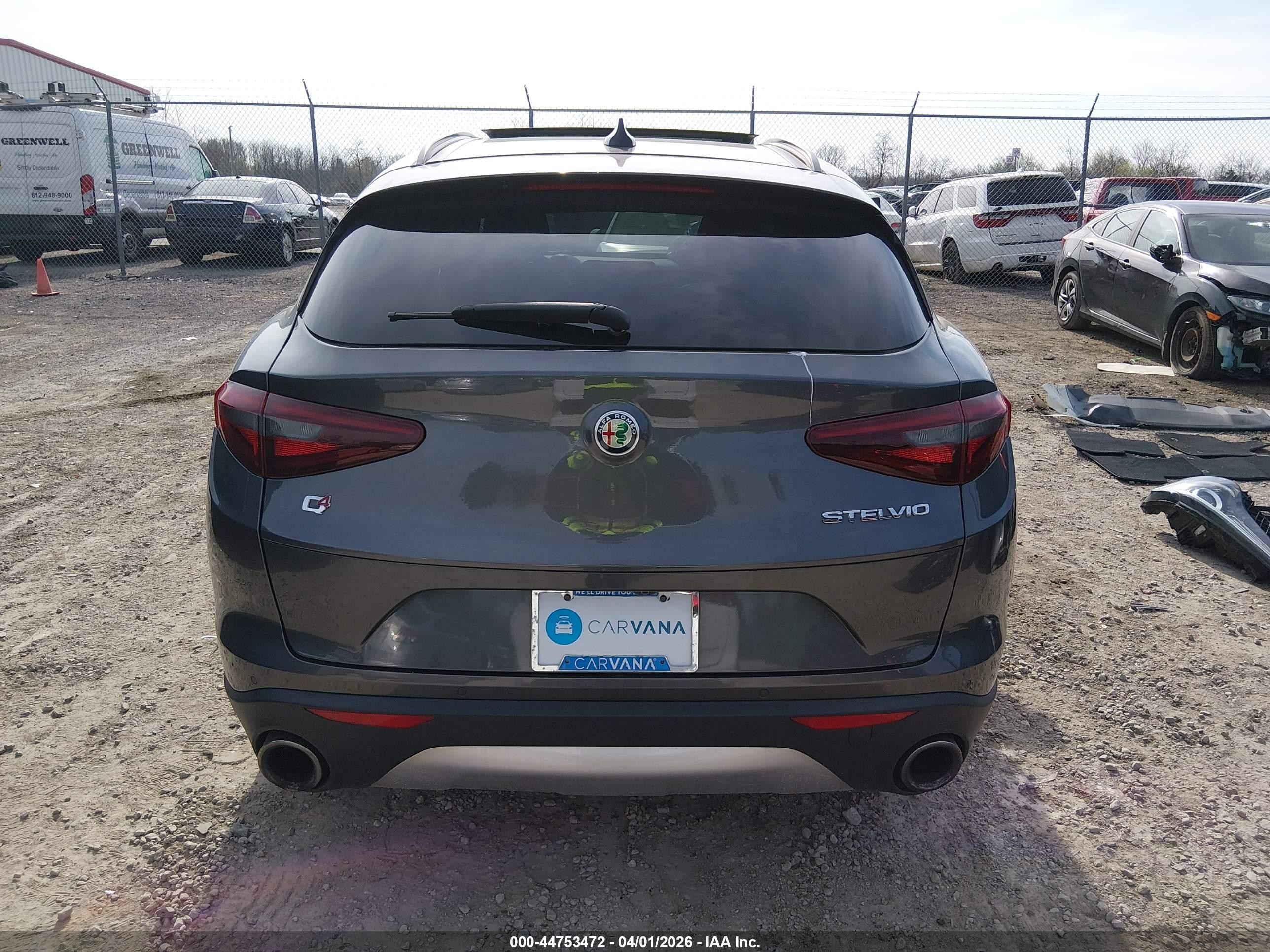 2018 Alfa Romeo Stelvio Sport Awd Gray vin: ZASFAKPN5J7B85912