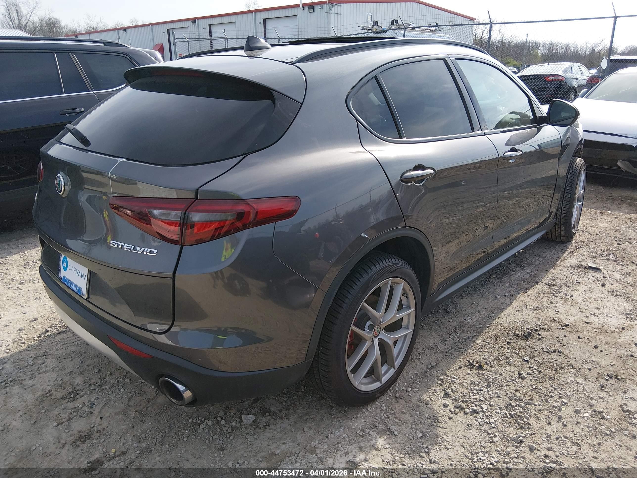 2018 Alfa Romeo Stelvio Sport Awd Gray vin: ZASFAKPN5J7B85912