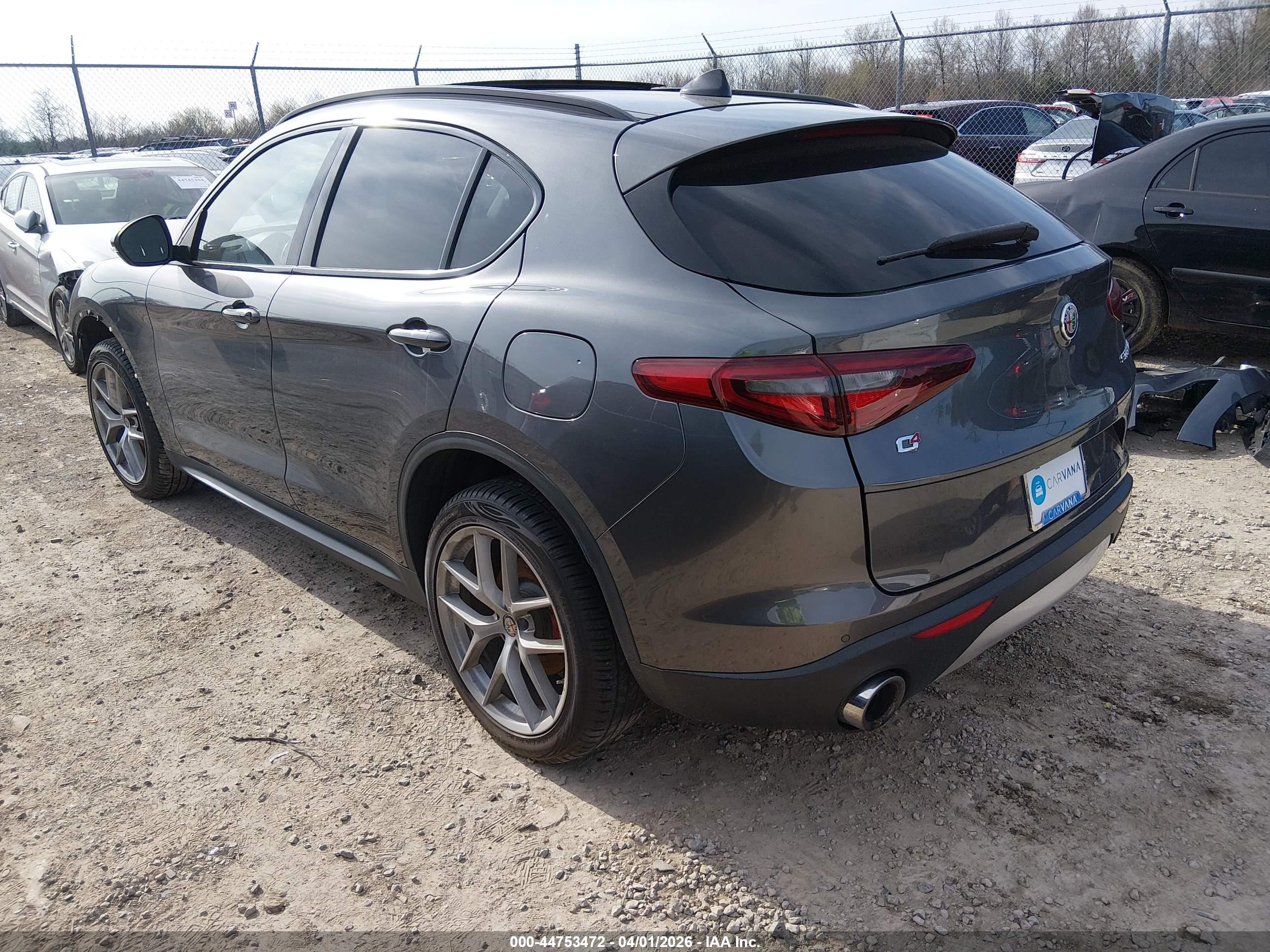 2018 Alfa Romeo Stelvio Sport Awd Gray vin: ZASFAKPN5J7B85912