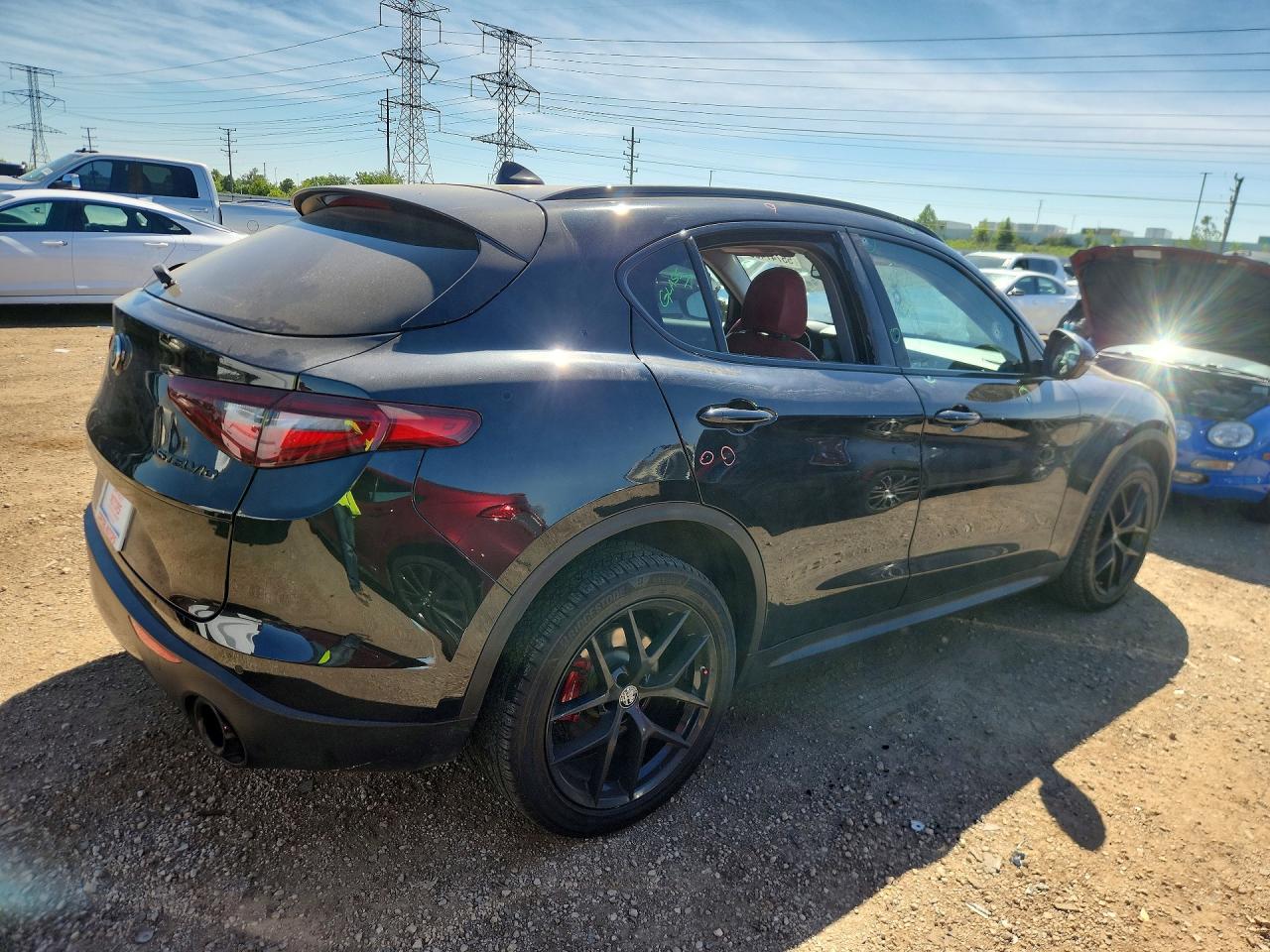 2020 Alfa Romeo Stelvio Black vin: ZASPAKAN0L7C87098