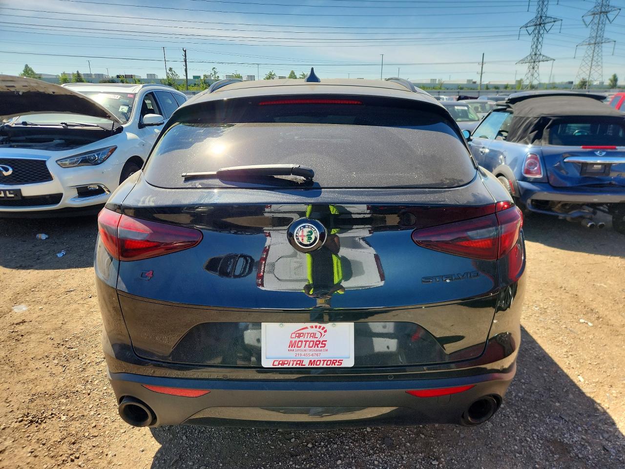 2020 Alfa Romeo Stelvio Black vin: ZASPAKAN0L7C87098