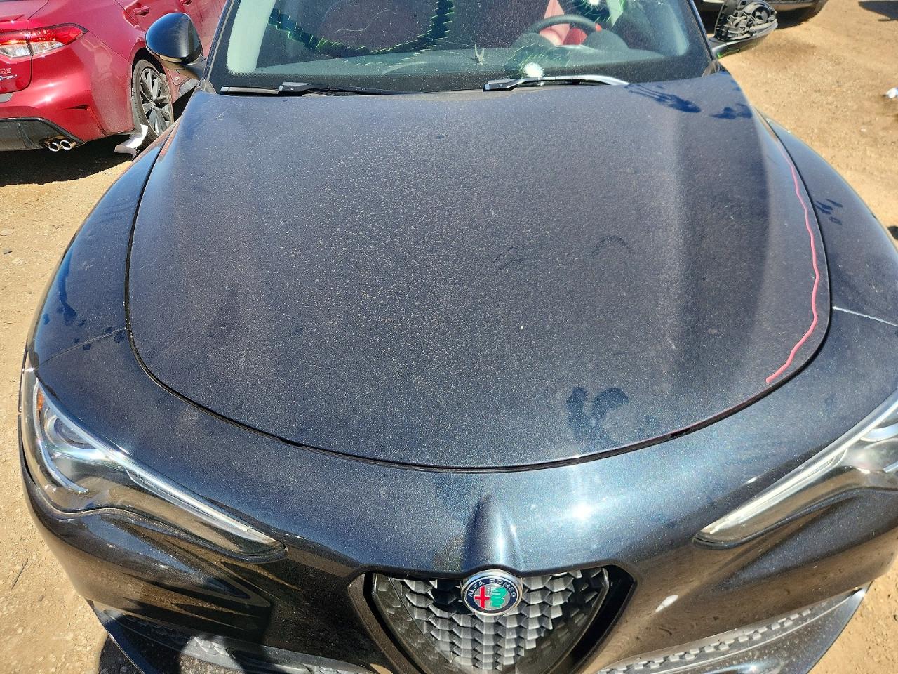 2020 Alfa Romeo Stelvio Black vin: ZASPAKAN0L7C87098
