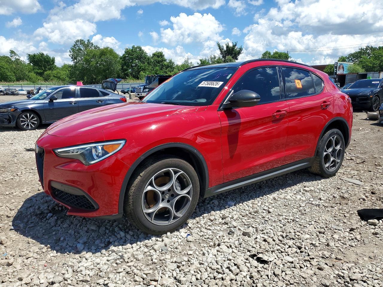 2021 Alfa Romeo Stelvio Sport Красный vin: ZASPAKAN9M7D18656