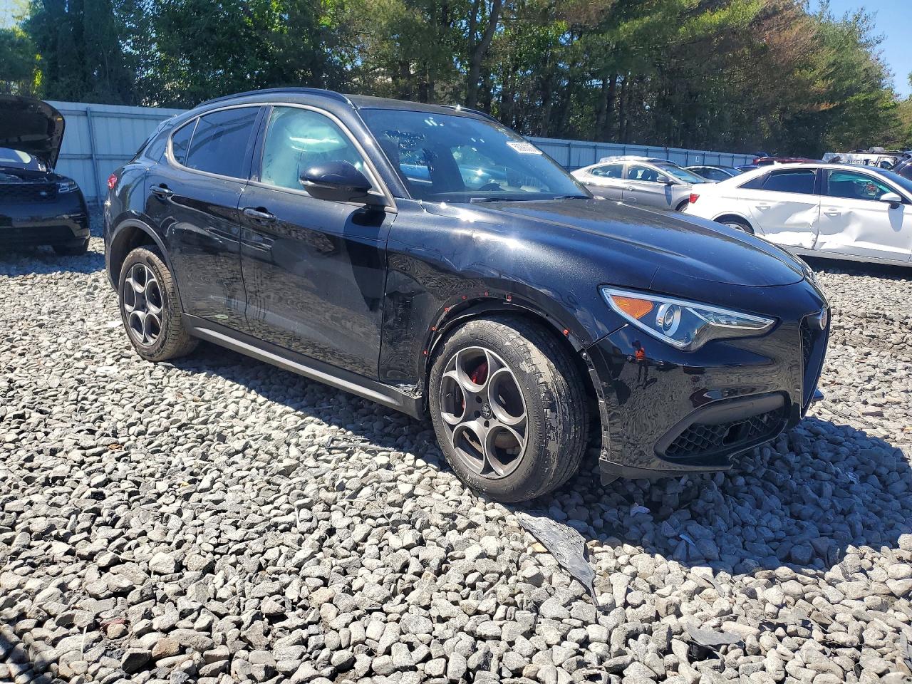 2022 Alfa Romeo Stelvio Черный vin: ZASPAKAN9N7D30629