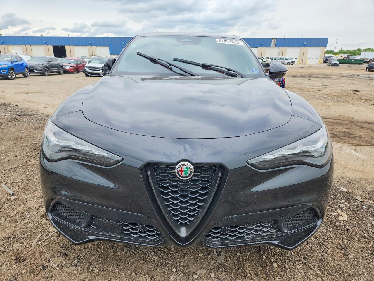 2025 Alfa Romeo Stelvio Base Black vin: ZASPAKANXS7E04264