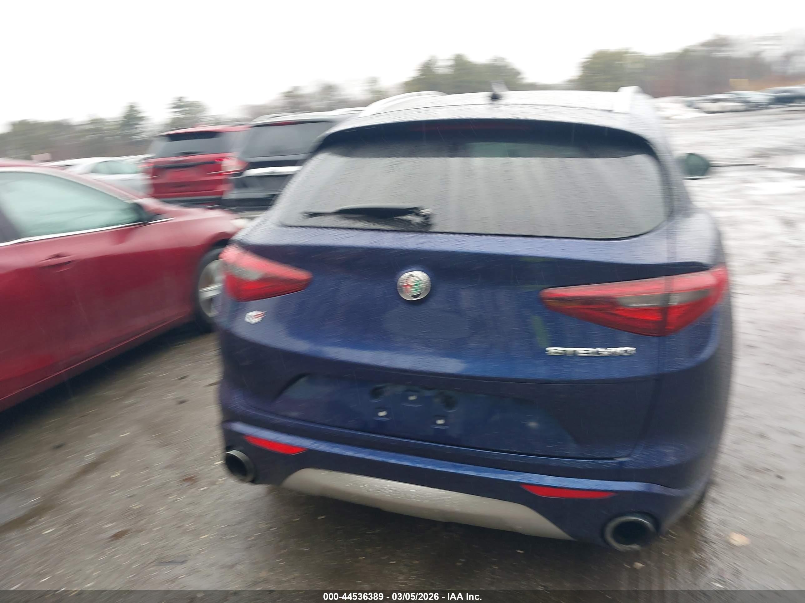 2020 Alfa Romeo Stelvio Ti Awd Синий vin: ZASPAKBN1L7C86945
