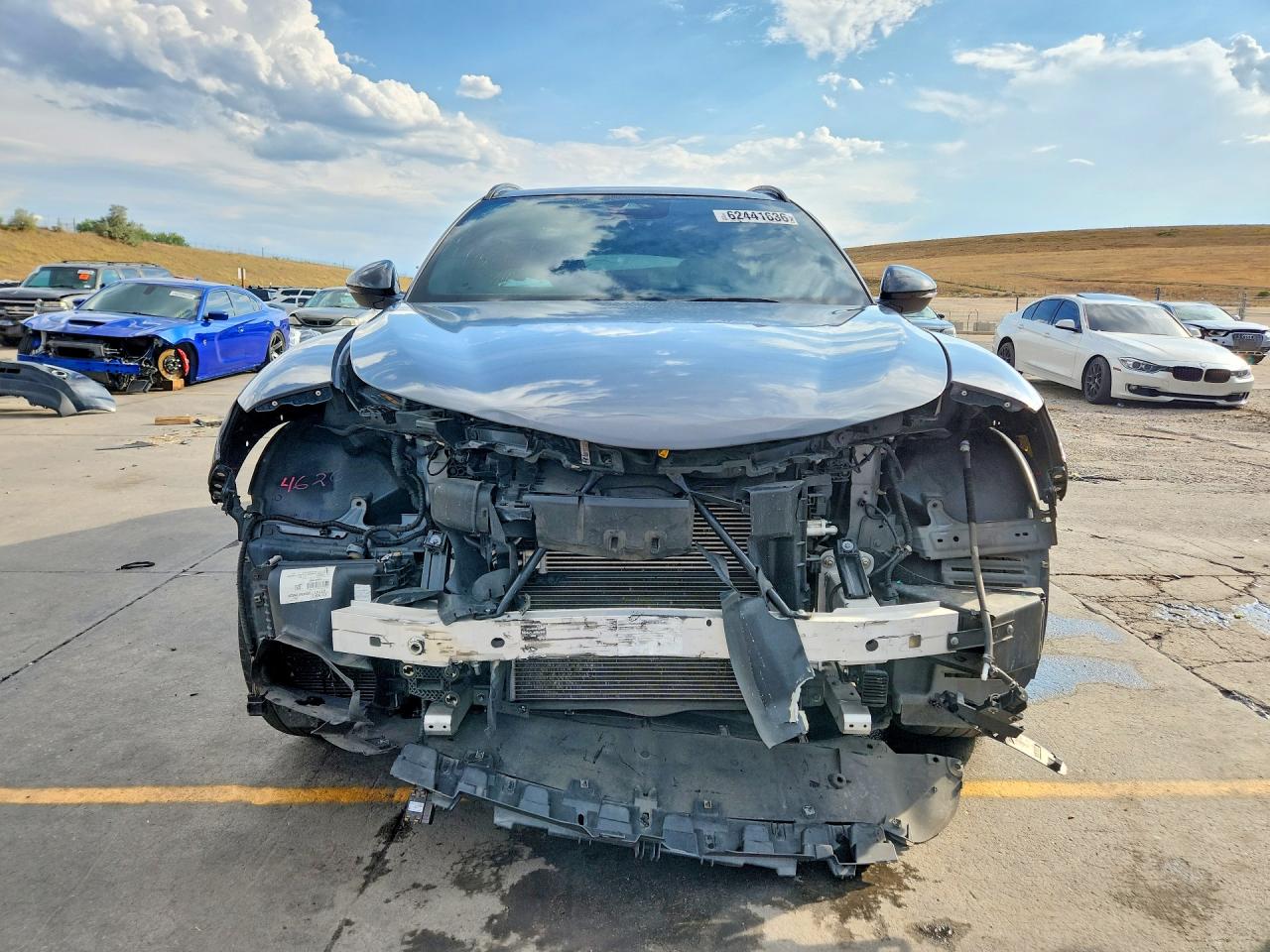 2021 Alfa Romeo Stelvio Ti Gray vin: ZASPAKBN4M7D09829