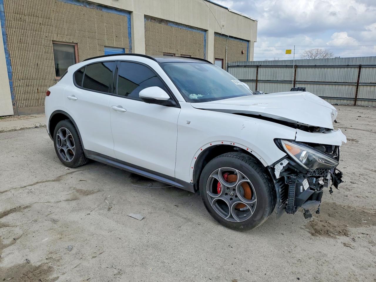 2022 Alfa Romeo Stelvio Ti Белый vin: ZASPAKBN6N7D33812