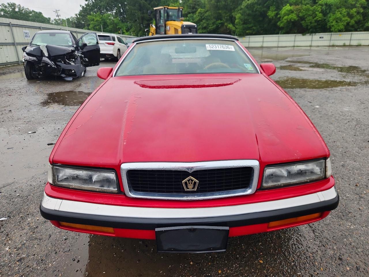 1989 Chrysler Tc By Maserati Red vin: ZC2FP1103KB200608