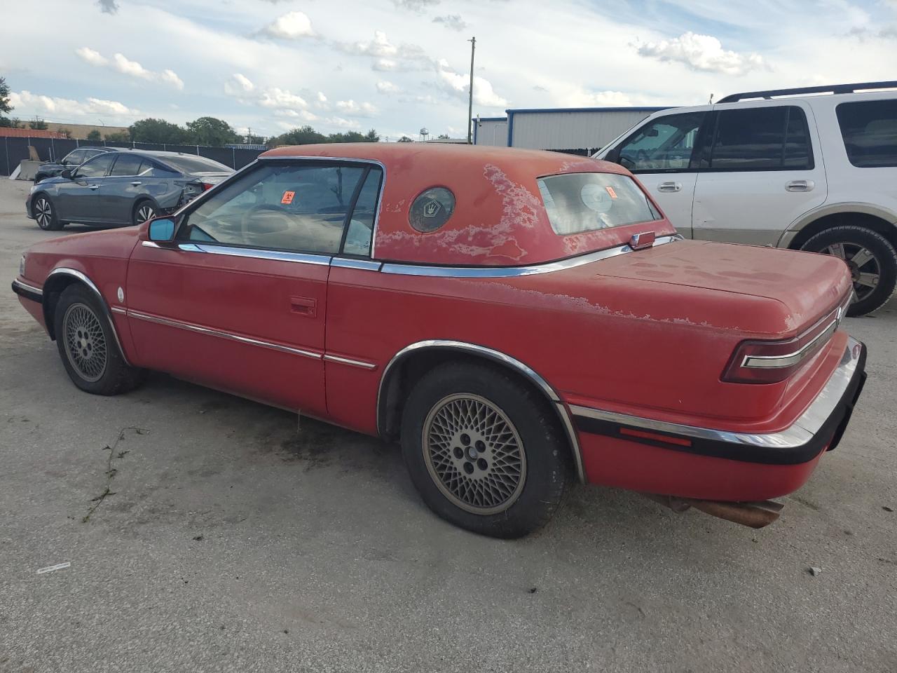 1989 Chrysler Tc By Maserati Red vin: ZC2FP1103KB201788