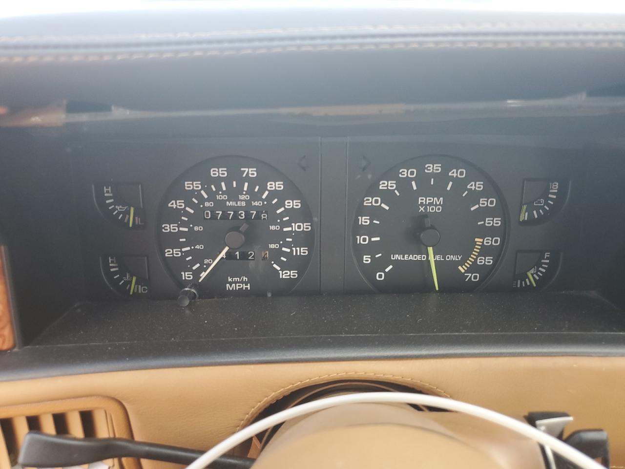 1989 Chrysler Tc By Maserati Red vin: ZC2FP1103KB201788