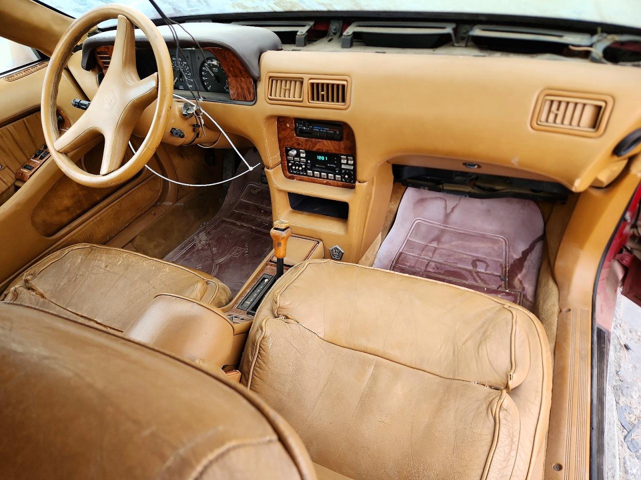 1989 Chrysler Tc By Maserati Red vin: ZC2FP1109KB201889