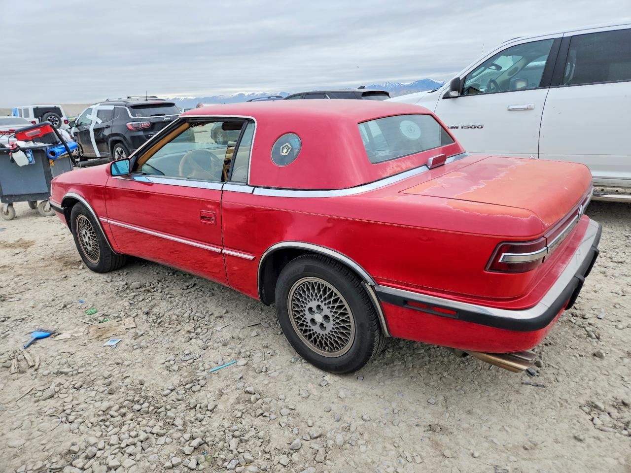 1989 Chrysler Tc By Maserati Red vin: ZC2FP110XKB200749
