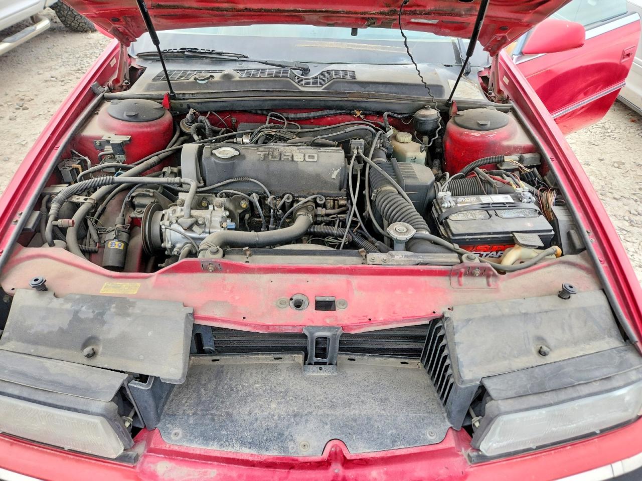 1989 Chrysler Tc By Maserati Red vin: ZC2FP110XKB200749