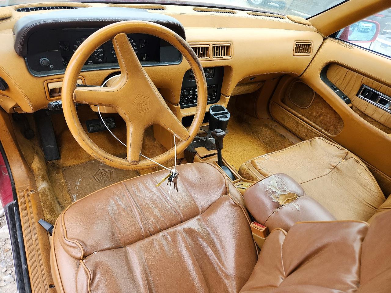 1989 Chrysler Tc By Maserati Red vin: ZC2FP110XKB200749