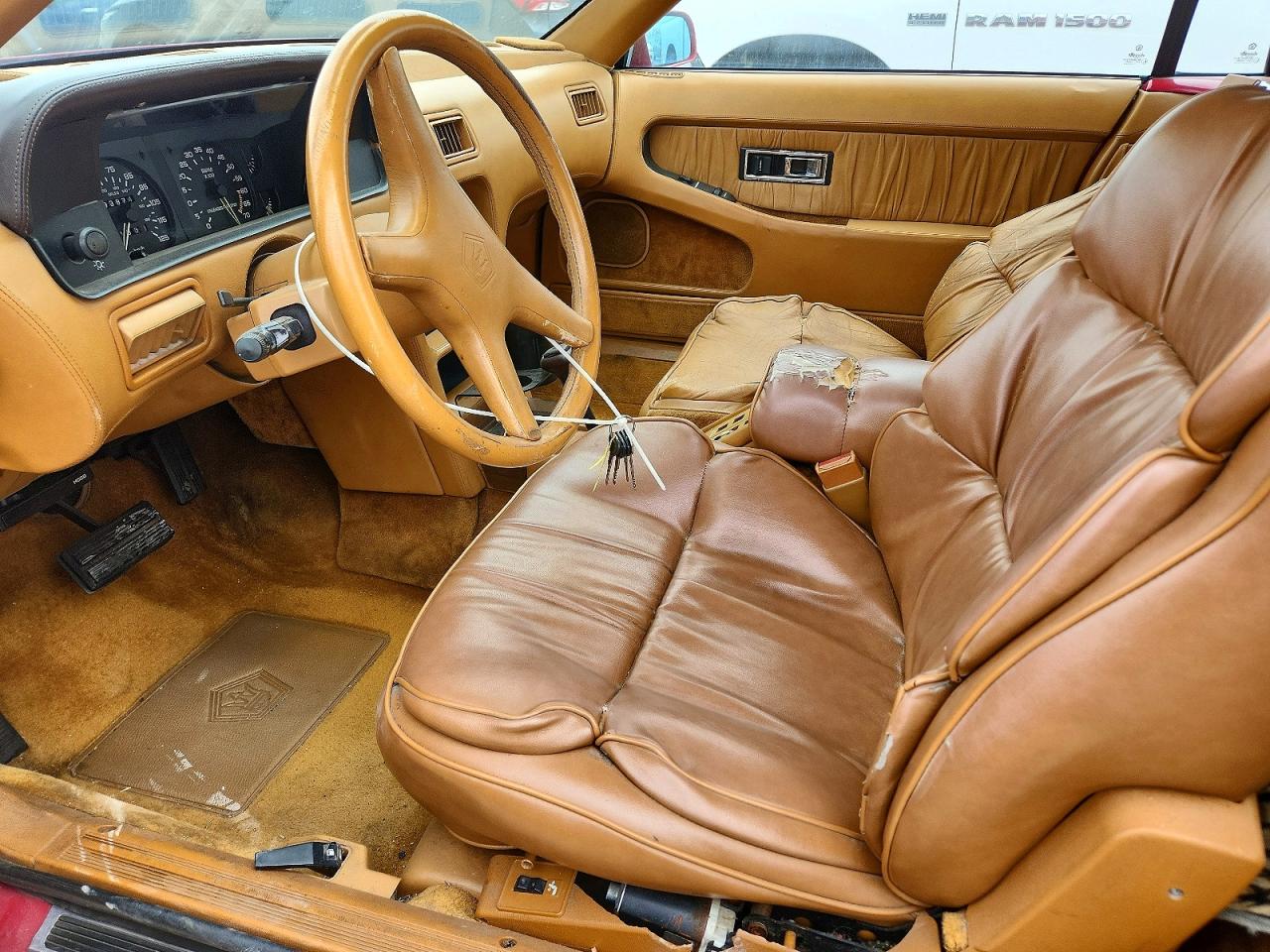 1989 Chrysler Tc By Maserati Red vin: ZC2FP110XKB200749