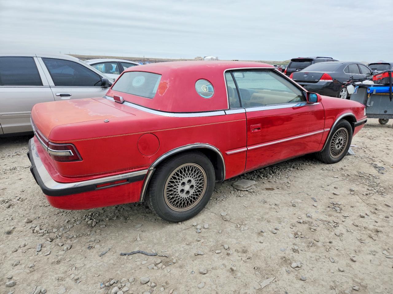 1989 Chrysler Tc By Maserati Red vin: ZC2FP110XKB200749