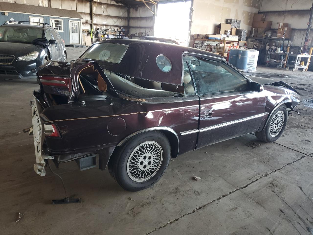 1989 Chrysler Tc By Maserati Burgundy vin: ZC2FP110XKB201478