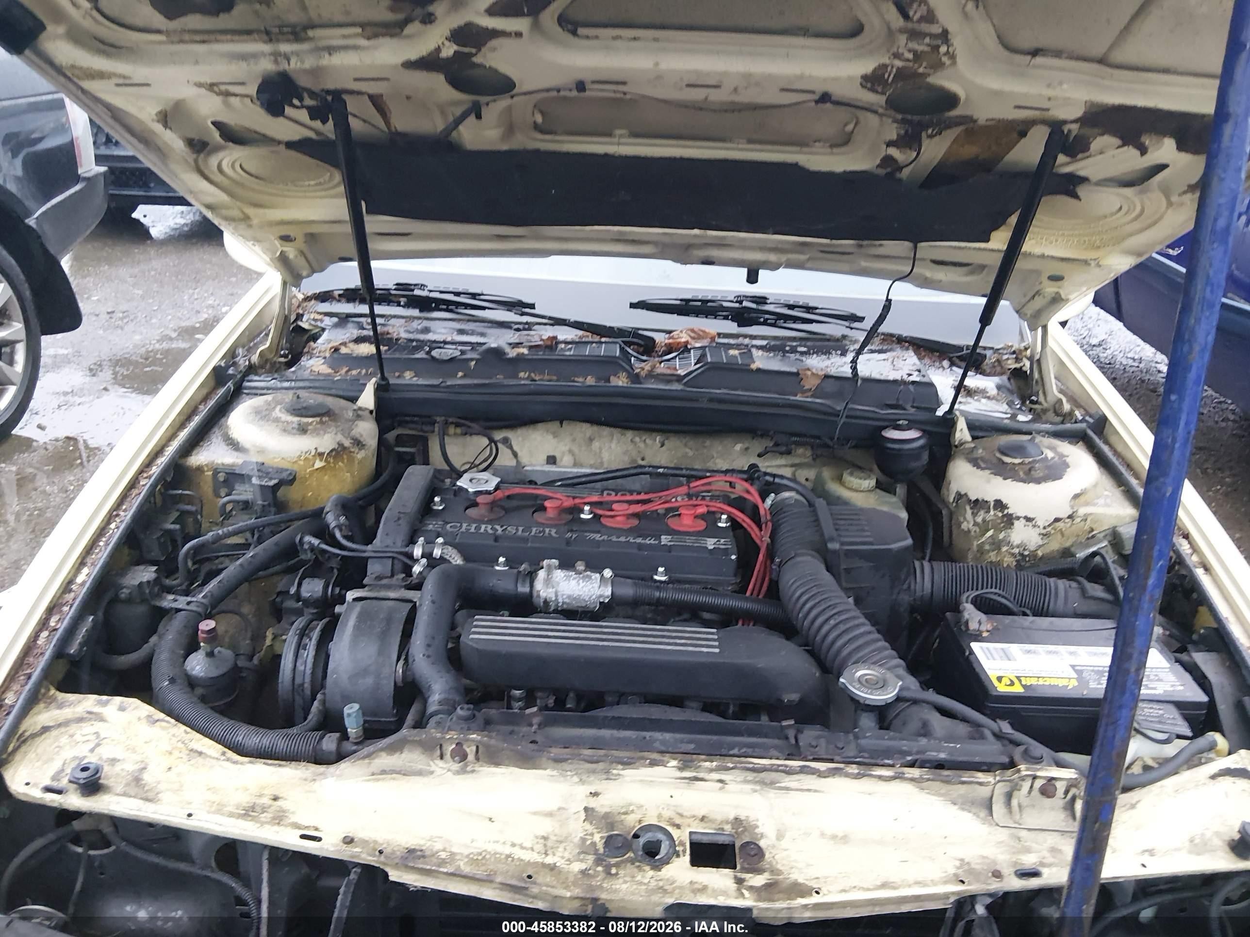 1989 Chrysler Tc By Maserati Yellow vin: ZC2FR1100KB204237